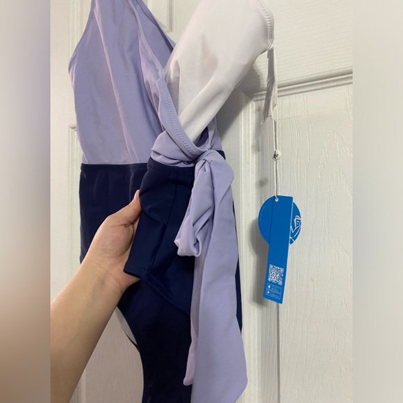 Cupshe Purple Colorblock One Piece Swimsuit - Picture 6 of 9